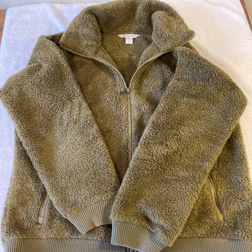 Athleta jacket, zip up high collar